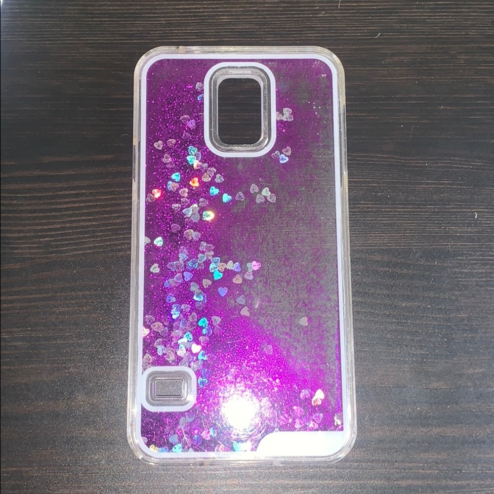 Glitter galaxy s5 case